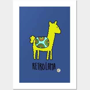 Yellow lama Posters and Art